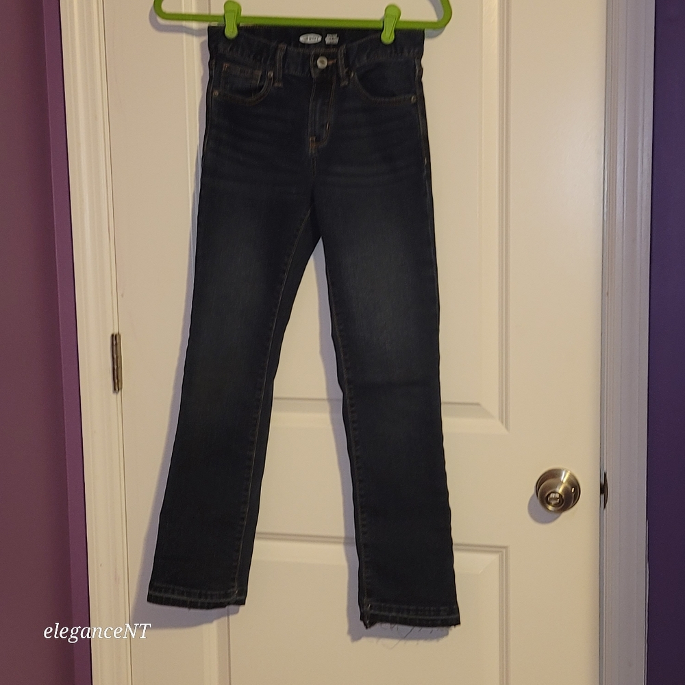 Old Navy Straight Leg Blue Jeans with Built in Flex Boys Size: 10 - Picture 4 of 7